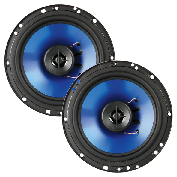QPower QP650 | 6.5 Inch 500W Max 4 Ohm 2-Way Coaxial Speakers (Pair)