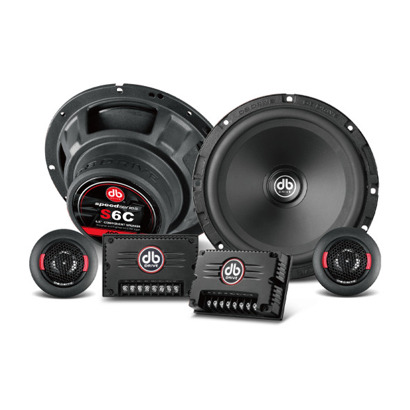 DB Drive S6C | 6.5 Inch 400W 4 Ohm Midrange Component Speakers (Pair)