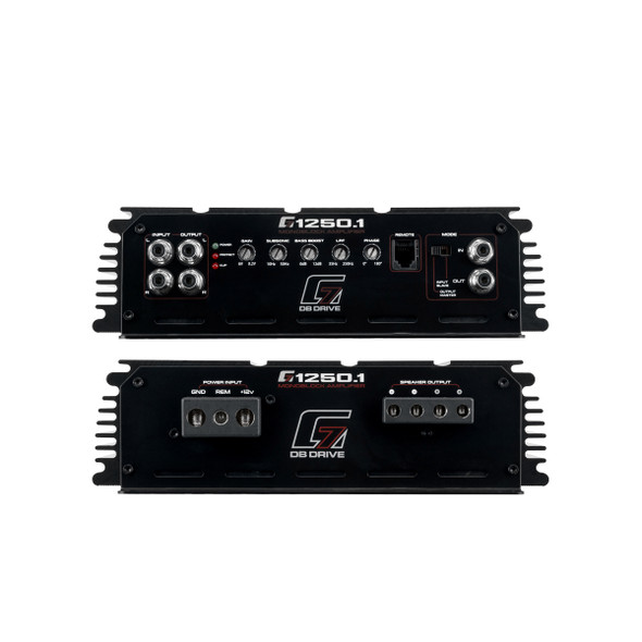 DB Drive G7 1250.1 | 1250W Monoblock Subwoofer Amplifier
