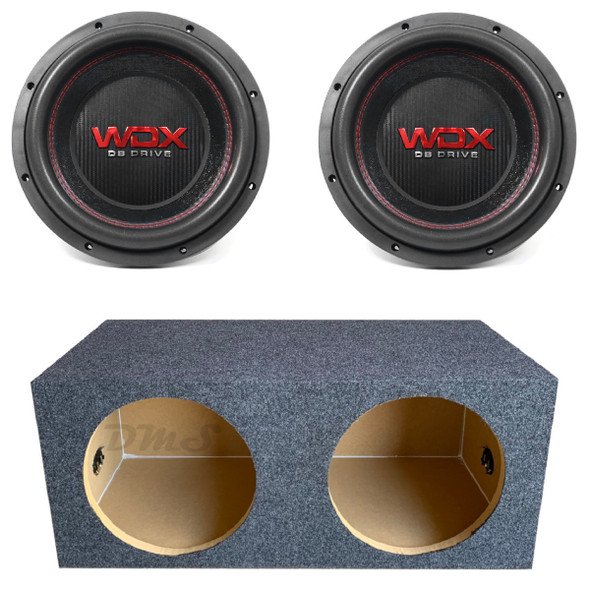 DB Drive WDX12G1.4 Package | Dual 12 Inch 2000W Max DVC 4 Ohm Subwoofers & QPower HD Sealed Box
