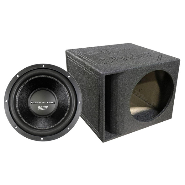 Power Acoustik BAMF 15 Package | 15" 3800W D4 Subwoofer & QBomb Kerf Ported Box