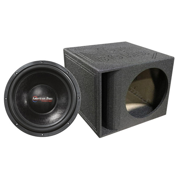 American Bass TITAN 15 Package | 15" 3000W D4 Subwoofer & QBomb Kerf Ported Box