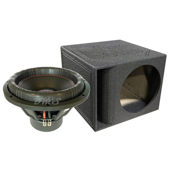 American Bass XFL 15 V2 Package | 15" 3000W D2 Subwoofer & QBomb Kerf Ported Box