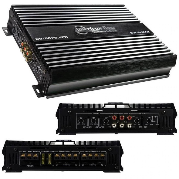 American Bass DB-5075.4FR | 600W Max 4 Channel Full Range Amplifier