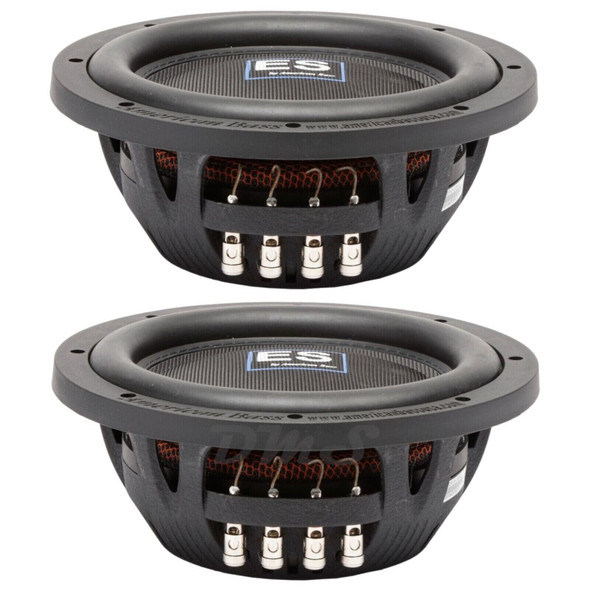 American Bass ES 10 Inch 1000W DVC 4 Ohm Shallow Subwoofers | ES1044 (Pair)