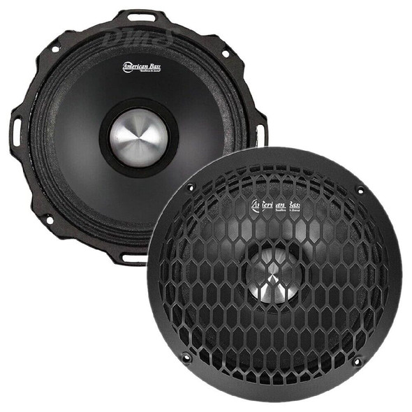 American Bass Godfather 8 Inch 800W 4 Ohm Pro Midrange Speakers | GF8MR (Pair)