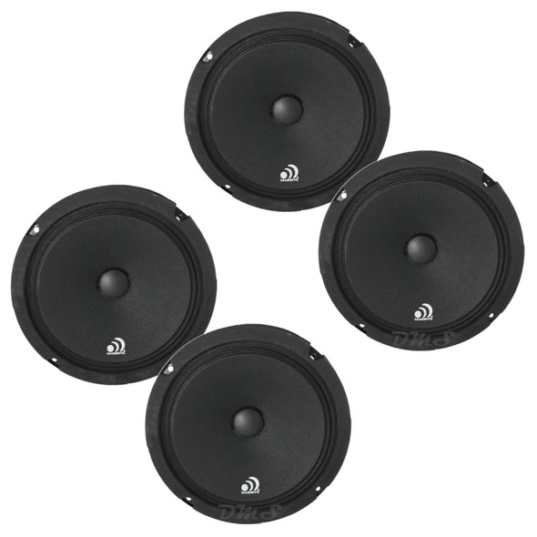 Massive Audio M6C | 6.5 Inch 140W 8 Ohm Pro Midrange Speakers (4 Pack)