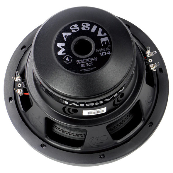Massive Audio MMA 10 Inch 1000W DVC 4 Ohm Subwoofers | MMA104 (Pair)