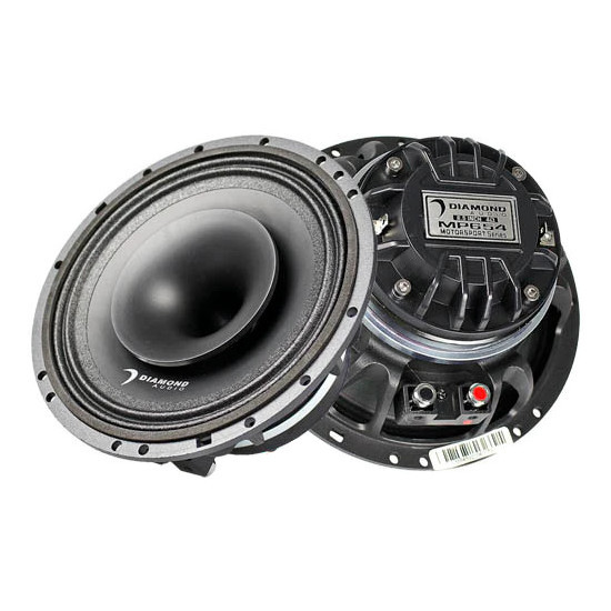 Diamond Audio MP654 | 6.5 Inch 300W 4 Ohm Pro Coaxial Horn Marine Speakers (Pair)