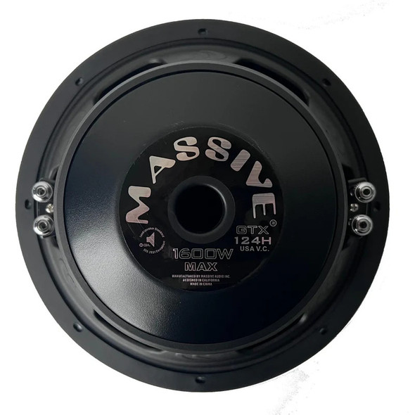 Massive Audio GTX124H | 12 Inch 1600W DVC 4 Ohm Subwoofer