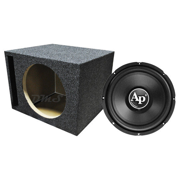 Audiopipe TS-PP2-12-D4 Package | 12" 1000W D4 Subwoofer & QPower HD Ported Box