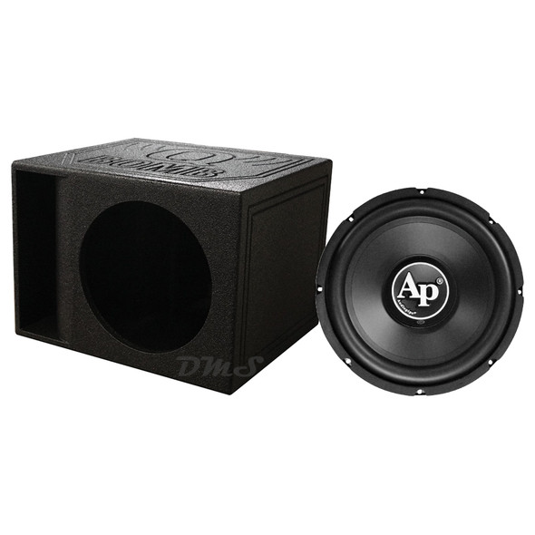 Audiopipe TS-PP2-12-D4 Package | 12" 1000W D4 Subwoofer & QBomb Kerf Ported Box