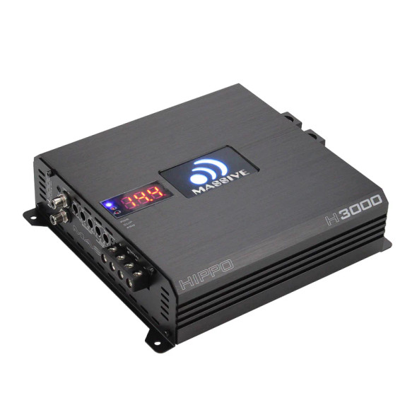 Massive Audio HIPPO H3000 | 3000W RMS Monoblock Subwoofer Amplifier