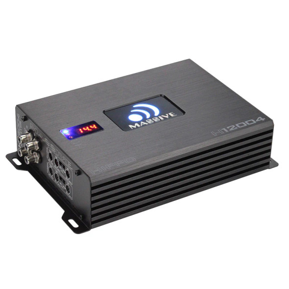 Massive Audio HIPPO H12004 | 1360W RMS 4 Channel Full Range Amplifier