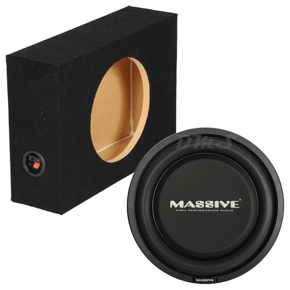 Massive Audio UFO 10 Package | 10" 600W D4 Slim Subwoofer & QPower Sealed Slim Box MAIN PHOTO