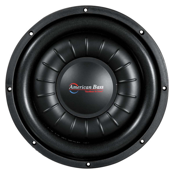 American Bass HAWK Slim 10 Package | 10 Inch 1500W DVC 2 Ohm Shallow Subwoofer & QPower Sealed Slim Box