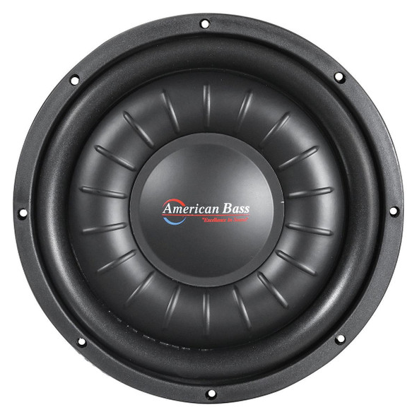 American Bass HAWK Slim 12 Package | 12" 2000W D2 Shallow Subwoofer & QBomb Sealed Downfire Box FRONT PHOTO OF SUBWOOFER