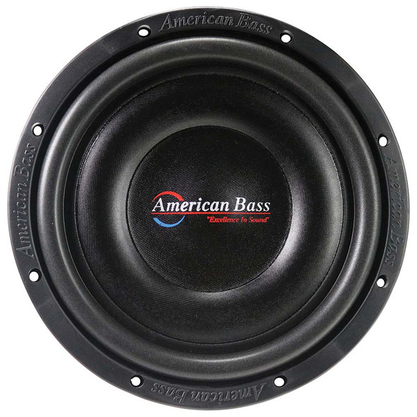 American Bass SL 10 Package | 10" 600W D4 Slim Subwoofer & QPower Sealed Slim Box FRONT PHOTO OF SUBWOOFER CONE