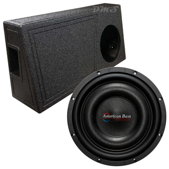 American Bass Titanium 10 Package | 10" Slim 1000W D4 Subwoofer & QBomb Ported Truck Box MAIN PHOTO