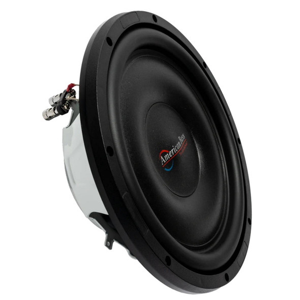 American Bass Titanium 12 Package | 12 Inch Slim 1200W DVC 4 Ohm Subwoofer & QBomb Sealed Downfire Box