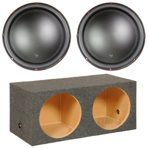 Audiopipe TS-CAR15 Package | Dual 15" 1000W S4 Subwoofers & QPower HD Sealed Box MAIN PHOTO