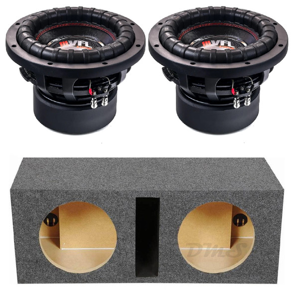 VFL Audio VFL 10 Package | Dual 10" 1600W D4 Subwoofers & QPower HD Ported Box MAIN PHOTO