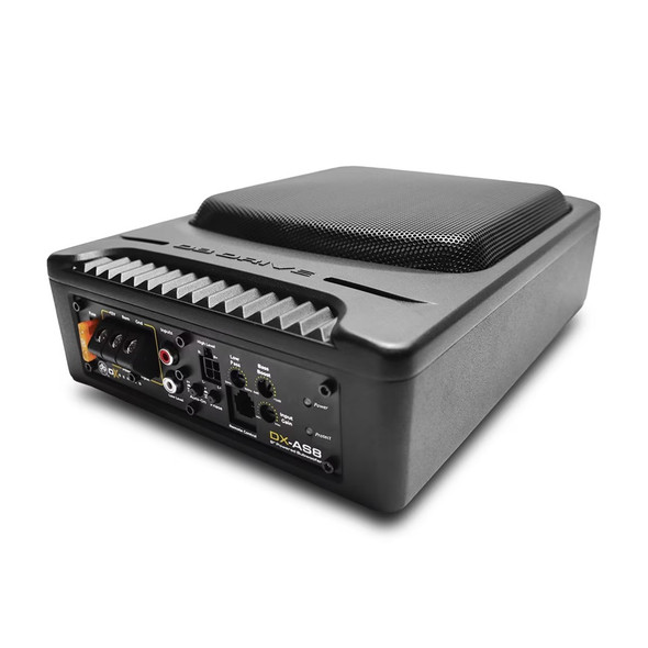 DB Drive DX-AS8 | 8 Inch 150W Powered Compact Subwoofer System ANGLED PHOTO