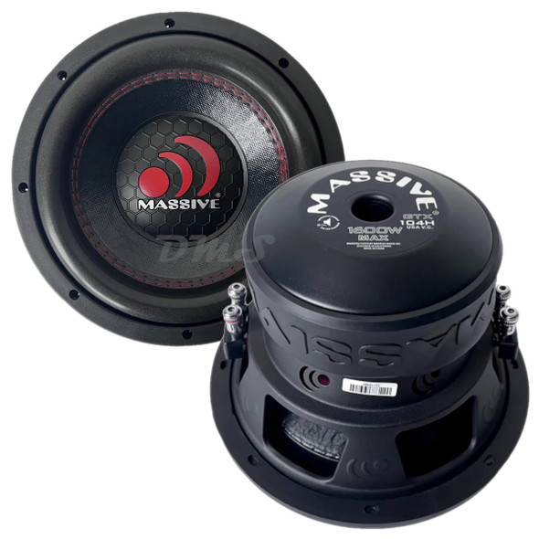 Massive Audio GTX104H | 10 Inch 1600W DVC 4 Ohm Subwoofer MAIN PHOTO