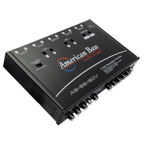 American Bass 5 Band Parametric Equalizer w/ LED Voltage Display | AB5BECV  MAIN PHOTO