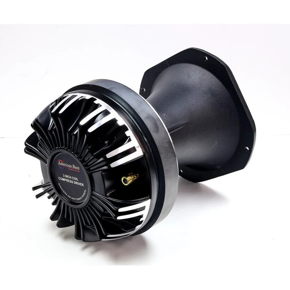 American Bass GODFATHER GF-HORN-3 | 450W 8 Ohm 3 Inch Voice Coil Horn Driver (Pair) ANGLED PHOTO OF MAGNET