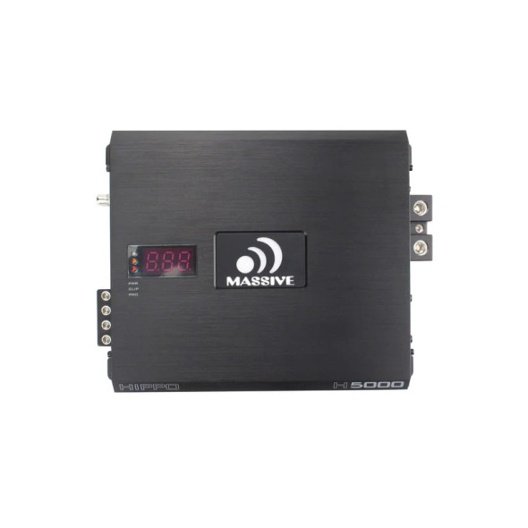 Massive Audio HIPPO H5000 | 5000W RMS Monoblock Subwoofer Amplifier