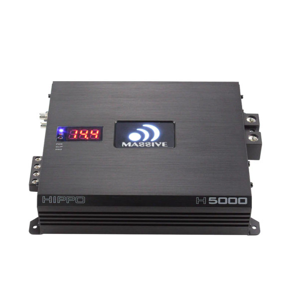 Massive Audio HIPPO H5000 | 5000W RMS Monoblock Subwoofer Amplifier