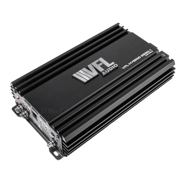 VFL Audio Hybrid 2800W Max Monoblock Subwoofer Amplifier | VFLHYBRID28501 ANGLED PHOTO