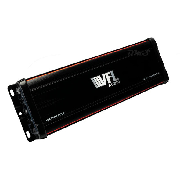 VFL Audio Stealth MMC 1000W Max 4 Channel Full Range Marine Amplifier | STEALTHMMC2004 ANGLED PHOTO