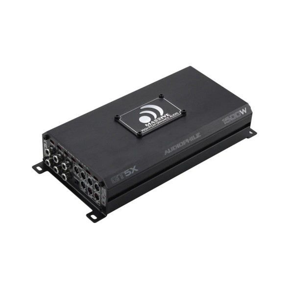 Massive Audio GT Series 970W RMS 5 Channel Full Range Amplifier | GT5X ANGLED PHOTO OF CROSSOVER