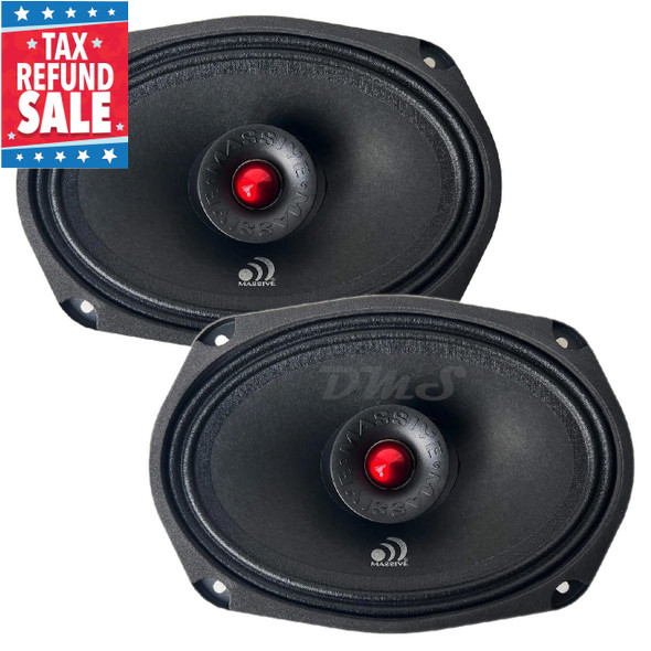 Massive Audio P69NTI | 6x9 Inch 320W 4 Ohm 2-Way Pro NEO Speakers (Pair) MAIN PHOTO