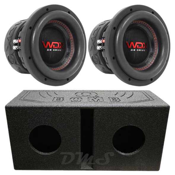 DB Drive WDX G1 6.5 Package | Dual 6.5" 600W D4 Subwoofers & QBomb Ported Box MAIN PHOTO