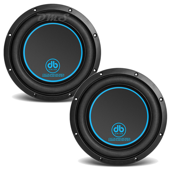 DB Drive APW10D4 | 10 Inch 1000W Max DVC 4 Ohm Shallow Marine Subwoofers (Pair)