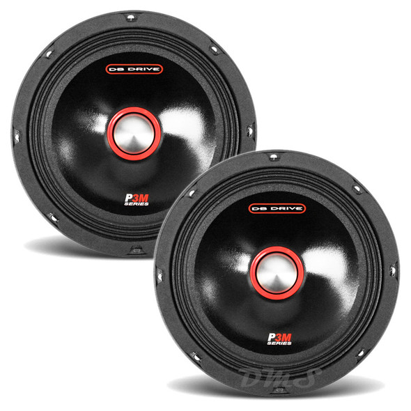 DB Drive P3M 8C | 8 Inch 275W 8 Ohm Pro Audio Midrange Speakers (Pair)