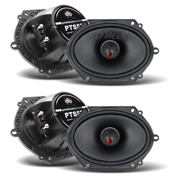 DB Drive PTS57 | 5x7 Inch 300W 2 Ohm 2-Way Coaxial Speakers (4 Pack)