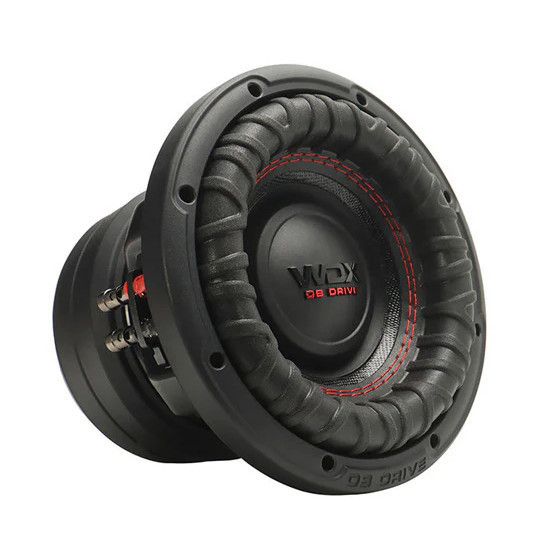 DB Drive WDX G2R 6.5 Inch 1500W Max DVC 2 Ohm Subwoofers | WDX6.5G2R.2 (Pair) ANGLED PHOTO OF SUB