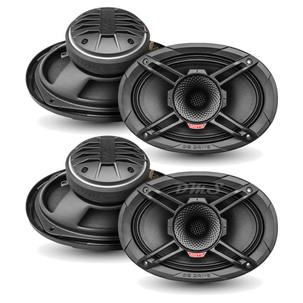 DB Drive WDX69MOTO-CD | 6x9 Inch 650W 4 Ohm 2-Way Compression Speakers (4 Pack) MAIN PHOTO