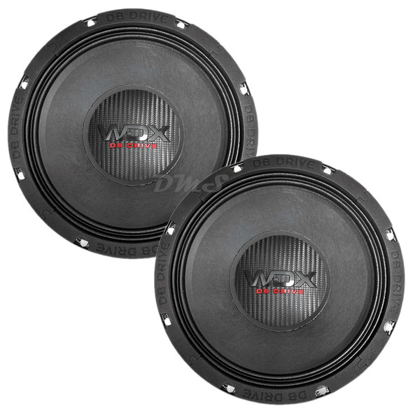 DB Drive WDX7MR8 | 8 Inch 375W 4 Ohm Pro Audio Midrange Speakers (Pair)