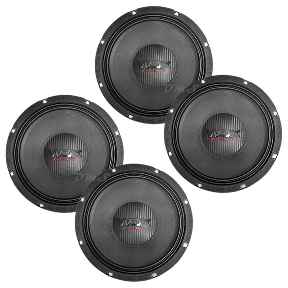 DB Drive WDX7MR8 | 8 Inch 375W 4 Ohm Pro Midrange Speakers (Pair)