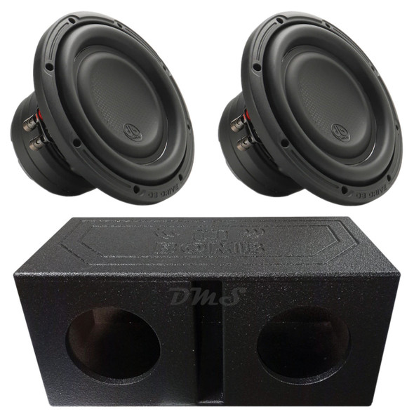 DB Drive DX Series 8 Package | Dual 8 Inch 600W DVC 4 Ohm Subwoofers & QBomb Ported Box