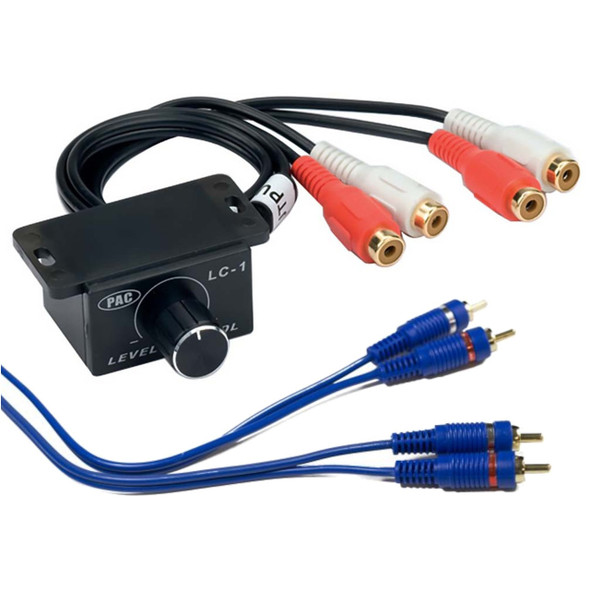 PAC LC-1 | Remote Level Control Bass Knob Kit w/ 20FT RCA Cables