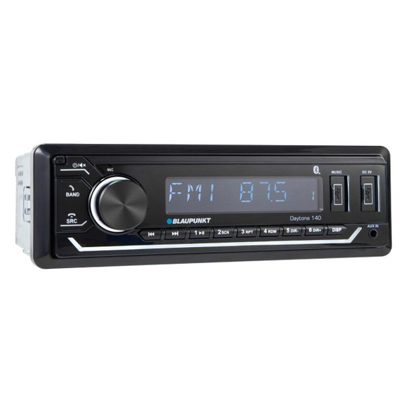 Blaupunkt DAYTONA 140 | Single Din Multi-Media Bluetooth Head Unit Radio FRONT PHOTO