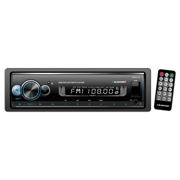 Blaupunkt IRVINE 140 | Single Din Multi-Media Bluetooth Head Unit Radio MAIN PHOTO