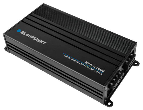 Blaupunkt BPA-C1000 | Elite C-Series 1000W Monoblock Subwoofer Amplifier ANGLED PHOTO