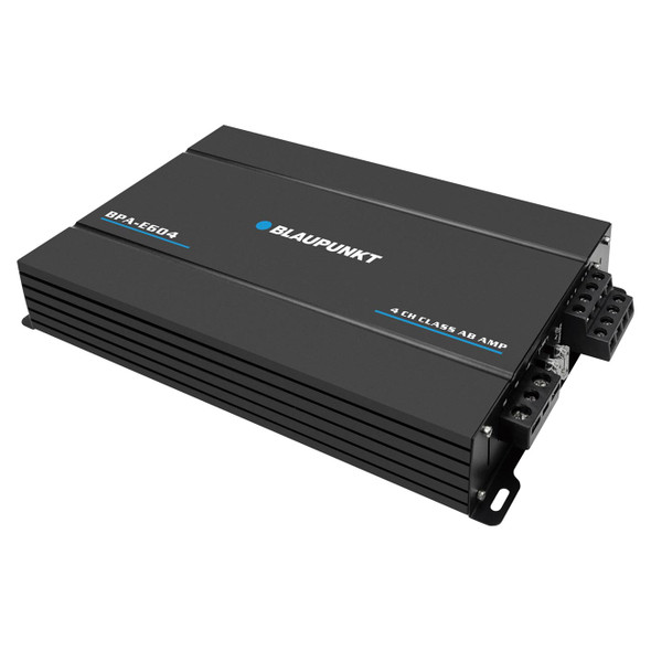 Blaupunkt BPA-E604 | E-Series 360W 4 Channel Full Range Amplifier TOP ANGLE PHOTO
